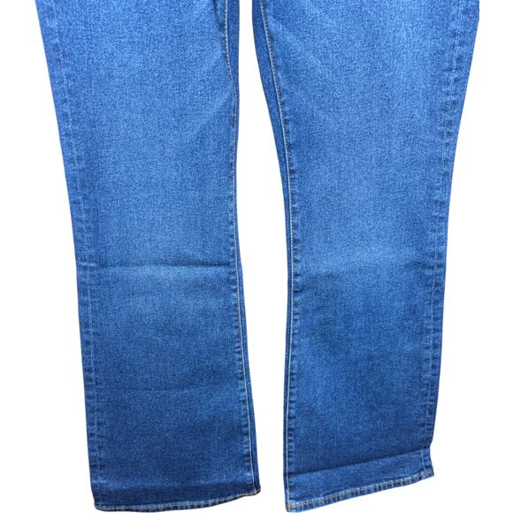 Warp + Weft Bootcut High Rise Jeans 26 Midtone Blue Denim RN149078 NWT 395230 - Picture 6 of 14